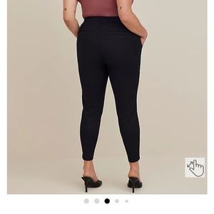 COMFORT FLEX WAISTBAND SLIM TAPER STRETCH TWILL HIGH-RISE PANT 20R Black